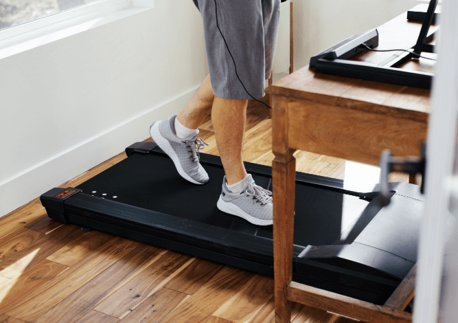 Treadmill on sale walking shoes