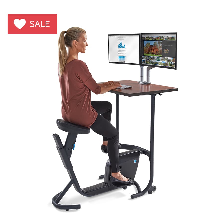 Stationary Bicycle Desk Desk Bike Peddler LifeSpan Unity